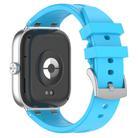 For Redmi Watch 5 / Xiaomi Smart Band 9 Pro Silver Metal Connector Silicone Watch Band(Sky Blue) - 2
