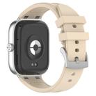 For Redmi Watch 5 / Xiaomi Smart Band 9 Pro Silver Metal Connector Silicone Watch Band(Starlight) - 2