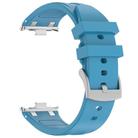 For Redmi Watch 5 / Xiaomi Smart Band 9 Pro Silver Metal Connector Silicone Watch Band(Sea Blue) - 3