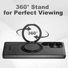 For Samsung Galaxy S25 Ultra 5G Suteni G3 Oil Wax 360 Rotation Holder MagSafe Back Phone Case(Black) - 3