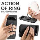 For Google Pixel 9 Suteni G3 360 Rotation Holder MagSafe Denim Leather Back Phone Case(Black) - 3