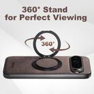 For Google Pixel 8a Suteni G3 360 Rotation Holder MagSafe Denim Leather Back Phone Case(Brown) - 2