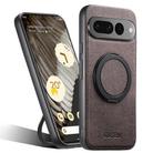 For Google Pixel 7 Pro Suteni G3 360 Rotation Holder MagSafe Denim Leather Back Phone Case(Brown) - 1