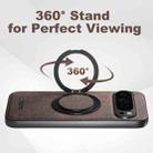 For Google Pixel 10 Pro Suteni G3 360 Rotation Holder MagSafe Denim Leather Back Phone Case(Brown) - 2