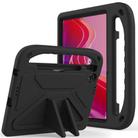 For Lenovo Tab TB-311 / WiFi 10.1 2025 Handle EVA Shockproof Tablet Case with Holder(Black) - 1