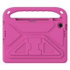 For Lenovo Tab TB-311 / WiFi 10.1 2025 Handle EVA Shockproof Tablet Case with Holder(Rose Red) - 2