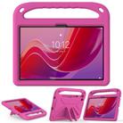 For Lenovo Tab TB-311 / WiFi 10.1 2025 Handle EVA Shockproof Tablet Case with Holder(Rose Red) - 3