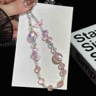 Heidi Beads Bow Pendant Mobile Phone String(Pink) - 1