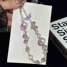 Heidi Beads Bow Pendant Mobile Phone String(Grey) - 1
