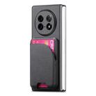 For OPPO Find N5 Twill Fabric Leather Skin Card Bag Magnetic Back Phone Case(Black) - 2