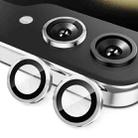 For Samsung Galaxy Z Flip7 ENKAY Hat-Prince 9H Rear Camera Lens Aluminium Alloy Tempered Glass Film(Silver) - 1