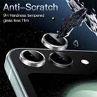 For Samsung Galaxy Z Flip7 ENKAY Hat-Prince 9H Rear Camera Lens Aluminium Alloy Tempered Glass Film(Silver) - 3