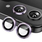 For Samsung Galaxy Z Flip7 ENKAY Hat-Prince 9H Rear Camera Lens Aluminium Alloy Tempered Glass Film(Purple) - 1