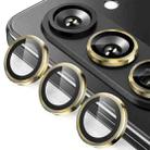 For Samsung Galaxy Z Fold7 ENKAY Hat-Prince 9H Rear Camera Lens Aluminium Alloy Tempered Glass Film(Gold) - 1