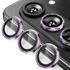 For Samsung Galaxy Z Fold7 ENKAY Hat-Prince 9H Rear Camera Lens Aluminium Alloy Tempered Glass Film(Purple) - 1