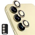 For Samsung Galaxy S25 FE 5G ENKAY Hat-Prince 9H Rear Camera Lens Aluminium Alloy Tempered Glass Film(Gold) - 1
