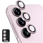 For Samsung Galaxy S25 FE 5G ENKAY Hat-Prince 9H Rear Camera Lens Aluminium Alloy Tempered Glass Film(Pink) - 1