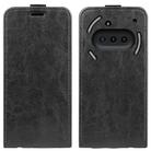 For Nothing Phone 3a R64 Texture Single Vertical Flip Leather Phone Case(Black) - 1