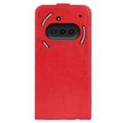 For Nothing Phone 3a R64 Texture Single Vertical Flip Leather Phone Case(Red) - 3