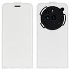 For Nothing Phone 3a Pro R64 Texture Single Vertical Flip Leather Phone Case(White) - 1