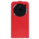 For Nothing Phone 3a Pro R64 Texture Single Vertical Flip Leather Phone Case(Red) - 3