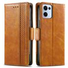 For OPPO Reno13 Pro CaseNeo Splicing Dual Magnetic Buckle Leather Phone Case(Khaki) - 2
