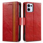 For OPPO Reno13 Pro CaseNeo Splicing Dual Magnetic Buckle Leather Phone Case(Red) - 2