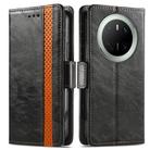 For Huawei Mate 70 CaseNeo Splicing Dual Magnetic Buckle Leather Phone Case(Black) - 2