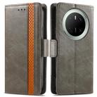 For Huawei Mate 70 CaseNeo Splicing Dual Magnetic Buckle Leather Phone Case(Gray) - 2
