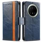 For Huawei Mate 70 Pro+ CaseNeo Splicing Dual Magnetic Buckle Leather Phone Case(Blue) - 2