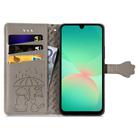 For Samsung Galaxy A26 5G Cat and Dog Embossed Leather Phone Case(Gray) - 3