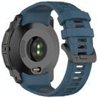 Fro Garmin Instinct 3 AMOLED / Solar 45mm Two Color Sports Silicone Watch Band(Blue+Gray) - 2