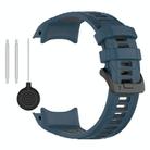 Fro Garmin Instinct 3 AMOLED / Solar 45mm Two Color Sports Silicone Watch Band(Blue+Gray) - 3