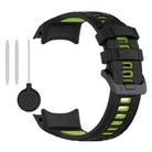 For Garmin Instinct 3 AMOLED / Solar 50mm Two Color Sports Silicone Watch Band(Black+Green) - 3