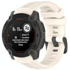 For Garmin Instinct E 45mm Breathable Silicone Watch Band Wristband(Starlight) - 1