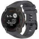 For Garmin Instinct E 45mm Breathable Silicone Watch Band Wristband(Graphite Grey) - 1