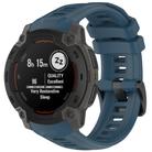 For Garmin Instinct E 45mm Breathable Silicone Watch Band Wristband(Twilight Blue) - 1
