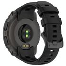 For Garmin Instinct E 40mm Breathable Silicone Watch Band Wristband(Black) - 2