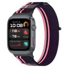 For Huawei Watch D2 Nylon Loop Hook and Loop Fastener Watch Band(Pink Purple) - 1
