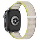 For Huawei Watch D2 Nylon Loop Hook and Loop Fastener Watch Band(Yellow Gray) - 2