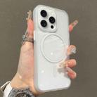 For iPhone 15 Pro Translucent Armor MagSafe N52 Thin Circle Phone Case(Transparent) - 1