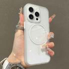For iPhone 15 Pro Max Translucent Armor MagSafe N52 Thin Circle Phone Case(Transparent) - 1