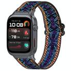 For Huawei Watch D2 Nylon Elastic Braided Watch Band(Blue Purple) - 1