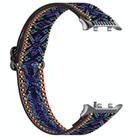 For Huawei Watch D2 Nylon Elastic Braided Watch Band(Blue Purple) - 3
