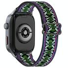 For Huawei Watch D2 Nylon Elastic Braided Watch Band(Green Purple) - 2