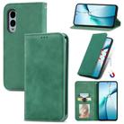 For Fujitsu Arrows We2 Plus / F-51E Retro Skin Feel Magnetic Flip Leather Phone Case(Green) - 1