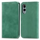 For Fujitsu Arrows We2 Plus / F-51E Retro Skin Feel Magnetic Flip Leather Phone Case(Green) - 2