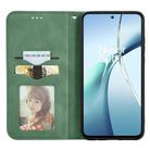 For Fujitsu Arrows We2 Plus / F-51E Retro Skin Feel Magnetic Flip Leather Phone Case(Green) - 3