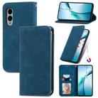 For Fujitsu Arrows We2 / F-52E Retro Skin Feel Magnetic Flip Leather Phone Case(Blue) - 1