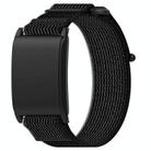 For WHOOP 4.0 Nylon Loop Hook and Loop Fastener Watch Band(Black+Gray) - 1